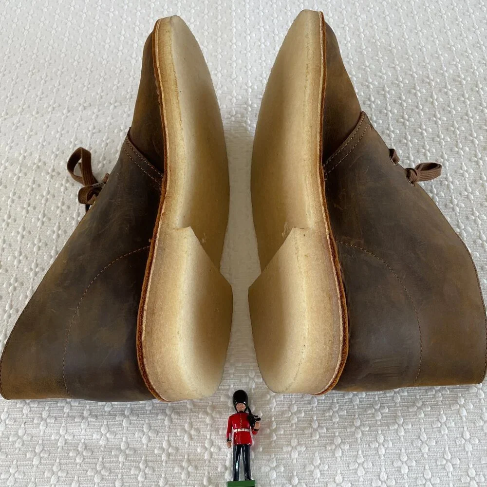 Clarks Brown Leather Desert Chukka Boots